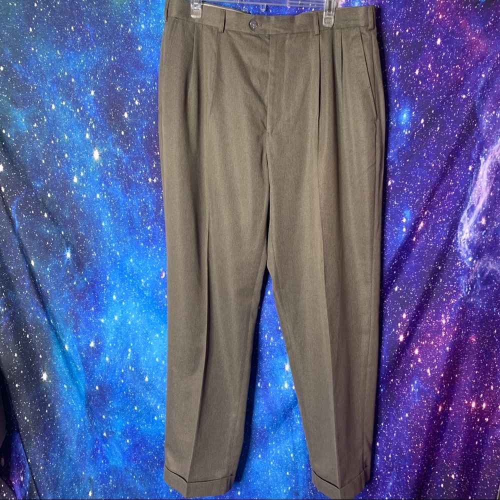 Ping- Gray with Brown Tones Dress Pants size 36/32